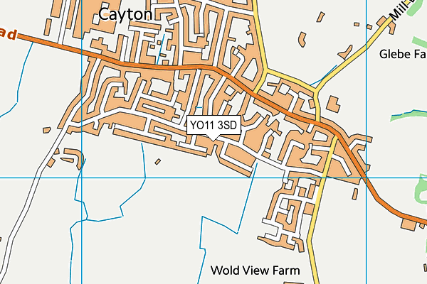 YO11 3SD map - OS VectorMap District (Ordnance Survey)