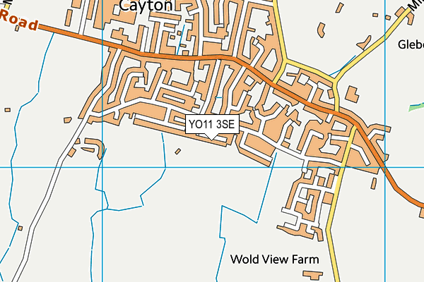 YO11 3SE map - OS VectorMap District (Ordnance Survey)