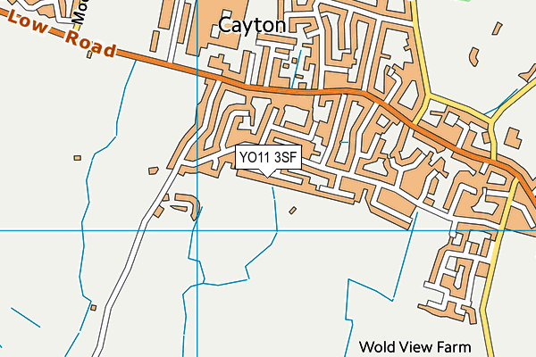 YO11 3SF map - OS VectorMap District (Ordnance Survey)