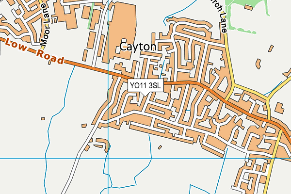 YO11 3SL map - OS VectorMap District (Ordnance Survey)
