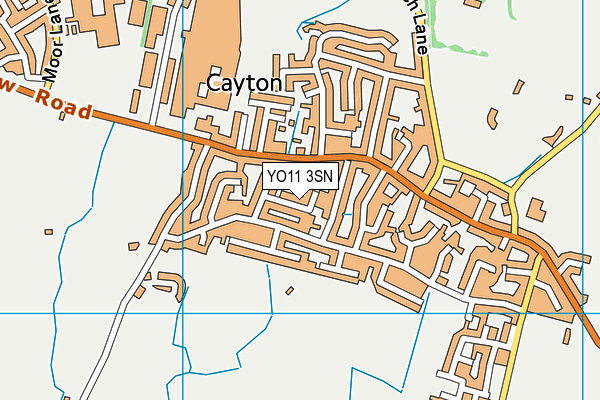 YO11 3SN map - OS VectorMap District (Ordnance Survey)
