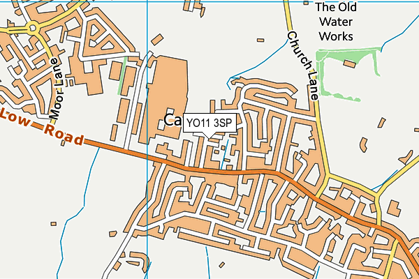 YO11 3SP map - OS VectorMap District (Ordnance Survey)