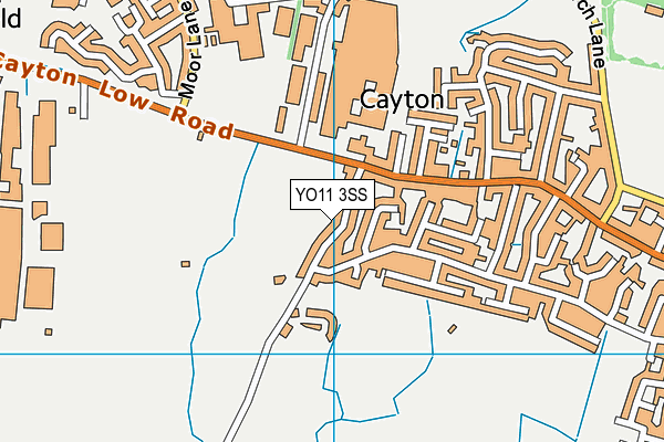YO11 3SS map - OS VectorMap District (Ordnance Survey)