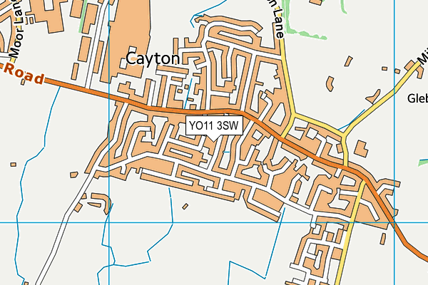 YO11 3SW map - OS VectorMap District (Ordnance Survey)