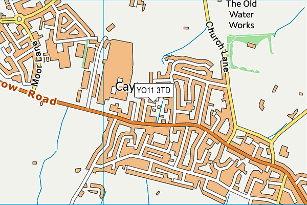 YO11 3TD map - OS VectorMap District (Ordnance Survey)