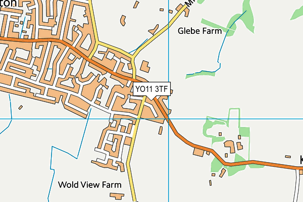 YO11 3TF map - OS VectorMap District (Ordnance Survey)