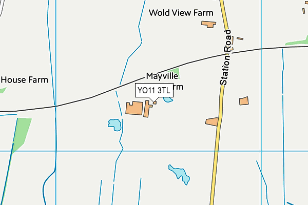 YO11 3TL map - OS VectorMap District (Ordnance Survey)