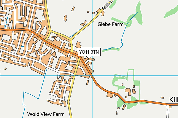 YO11 3TN map - OS VectorMap District (Ordnance Survey)