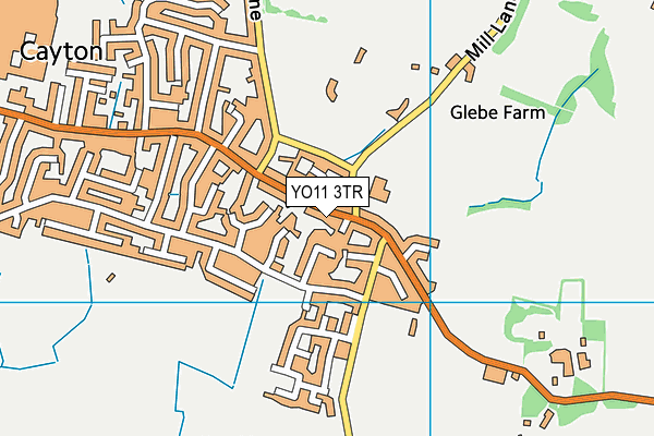 YO11 3TR map - OS VectorMap District (Ordnance Survey)