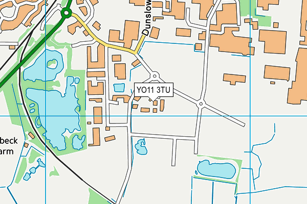 YO11 3TU map - OS VectorMap District (Ordnance Survey)