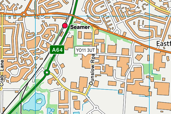 YO11 3UT map - OS VectorMap District (Ordnance Survey)