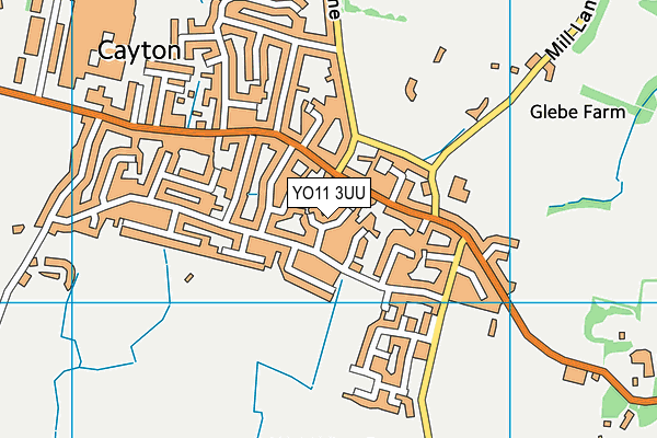 YO11 3UU map - OS VectorMap District (Ordnance Survey)