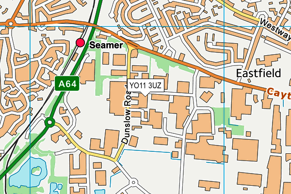 YO11 3UZ map - OS VectorMap District (Ordnance Survey)