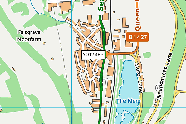 YO12 4BP map - OS VectorMap District (Ordnance Survey)