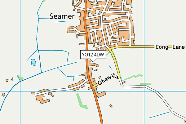 YO12 4DW map - OS VectorMap District (Ordnance Survey)