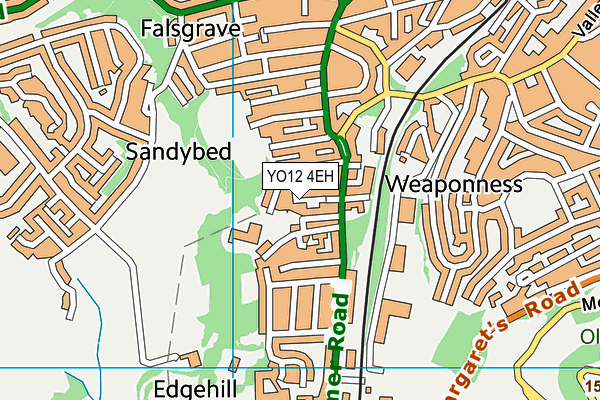 YO12 4EH map - OS VectorMap District (Ordnance Survey)