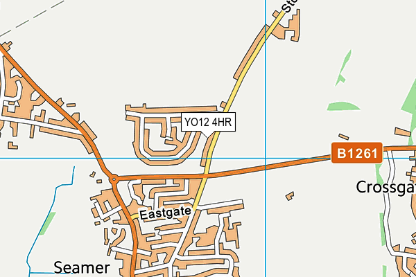 YO12 4HR map - OS VectorMap District (Ordnance Survey)