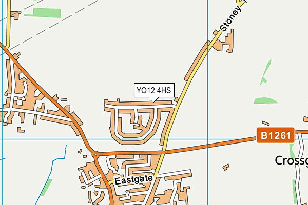 YO12 4HS map - OS VectorMap District (Ordnance Survey)