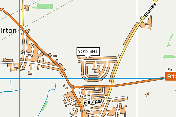 YO12 4HT map - OS VectorMap District (Ordnance Survey)