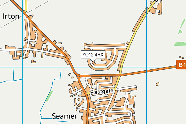 YO12 4HX map - OS VectorMap District (Ordnance Survey)