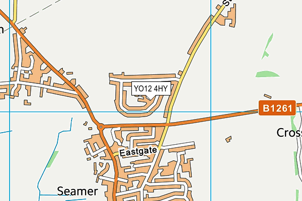 YO12 4HY map - OS VectorMap District (Ordnance Survey)