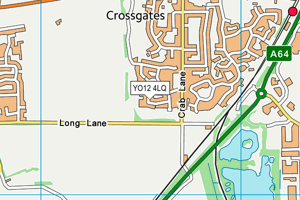 YO12 4LQ map - OS VectorMap District (Ordnance Survey)