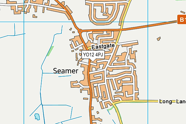 YO12 4PJ map - OS VectorMap District (Ordnance Survey)