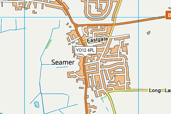 YO12 4PL map - OS VectorMap District (Ordnance Survey)
