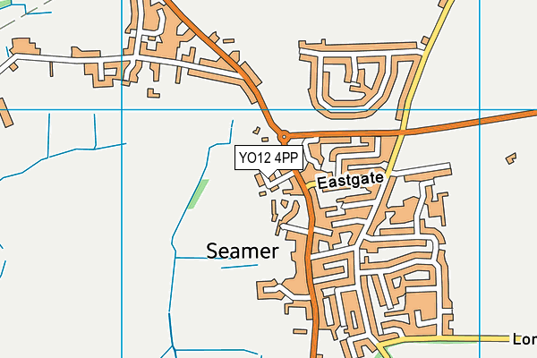 YO12 4PP map - OS VectorMap District (Ordnance Survey)