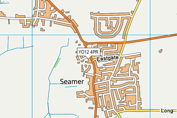 YO12 4PR map - OS VectorMap District (Ordnance Survey)
