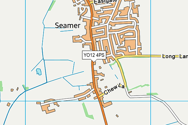 YO12 4PS map - OS VectorMap District (Ordnance Survey)