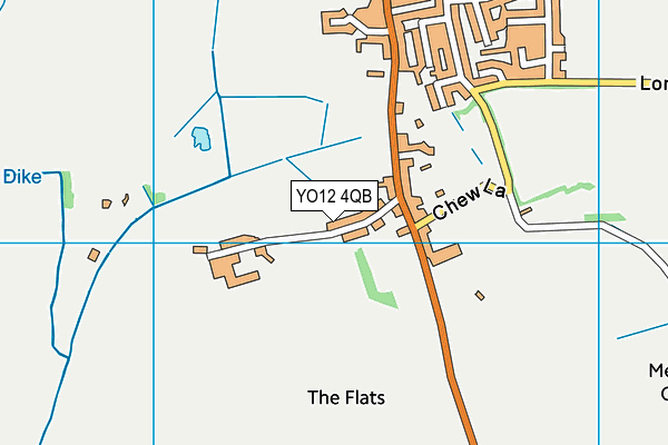 YO12 4QB map - OS VectorMap District (Ordnance Survey)