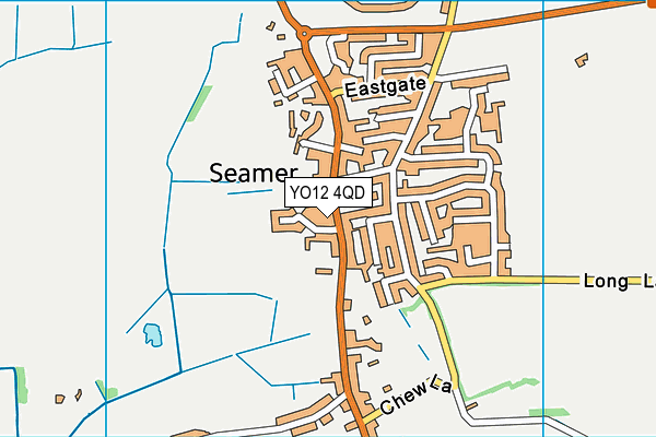 YO12 4QD map - OS VectorMap District (Ordnance Survey)