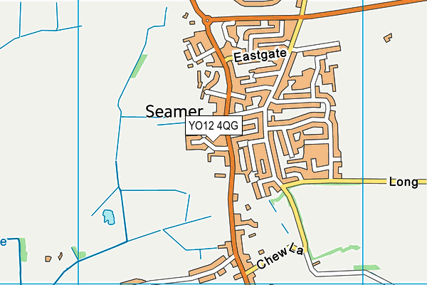YO12 4QG map - OS VectorMap District (Ordnance Survey)