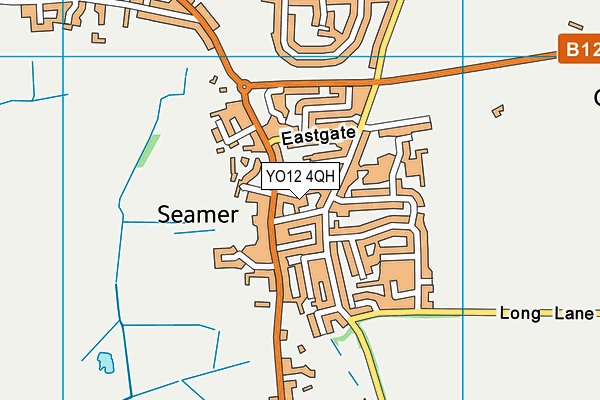 YO12 4QH map - OS VectorMap District (Ordnance Survey)