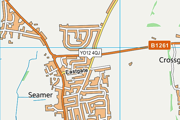 YO12 4QJ map - OS VectorMap District (Ordnance Survey)