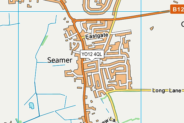 YO12 4QL map - OS VectorMap District (Ordnance Survey)