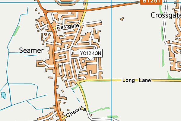 YO12 4QN map - OS VectorMap District (Ordnance Survey)
