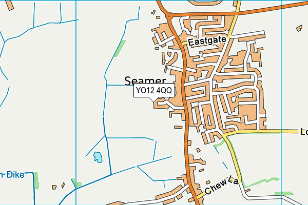 YO12 4QQ map - OS VectorMap District (Ordnance Survey)