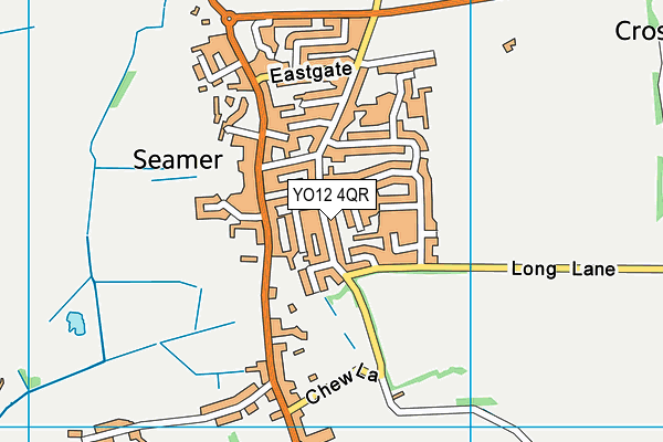 YO12 4QR map - OS VectorMap District (Ordnance Survey)