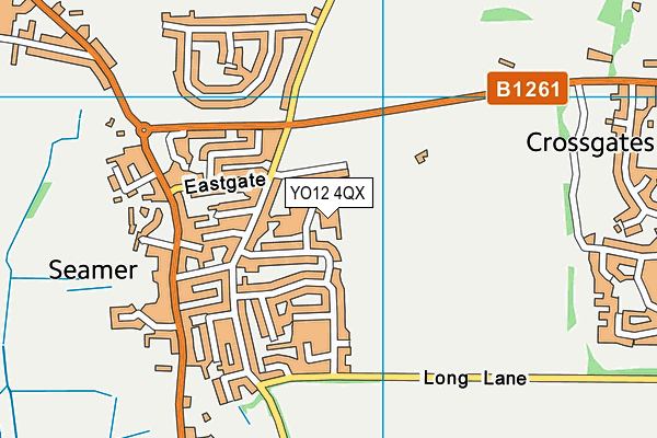 Seamer & Irton Cp School map (YO12 4QX) - OS VectorMap District (Ordnance Survey)
