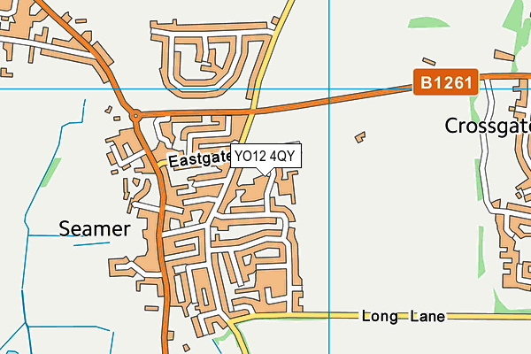 YO12 4QY map - OS VectorMap District (Ordnance Survey)