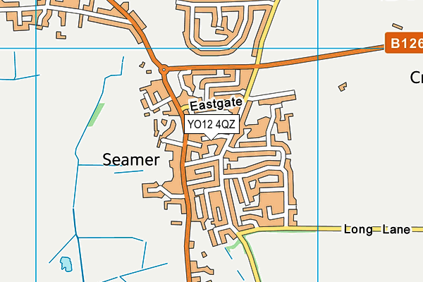 YO12 4QZ map - OS VectorMap District (Ordnance Survey)