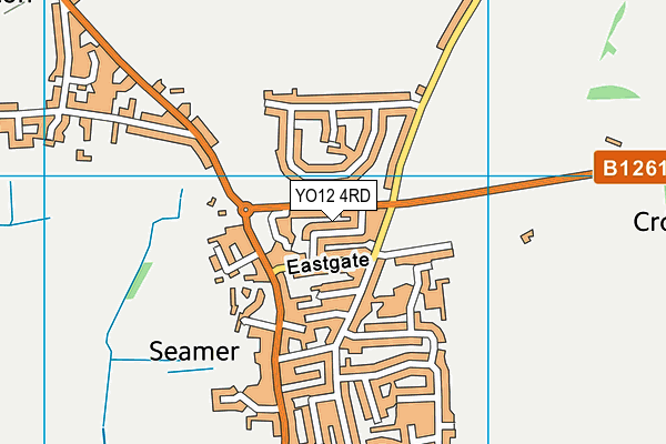 YO12 4RD map - OS VectorMap District (Ordnance Survey)