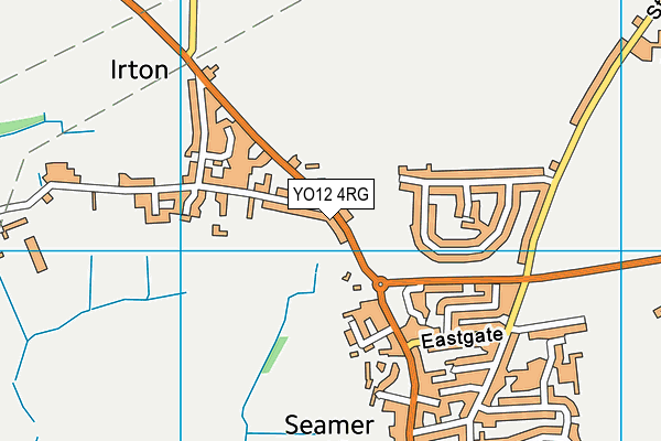 YO12 4RG map - OS VectorMap District (Ordnance Survey)