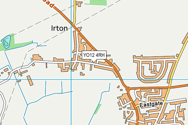 YO12 4RH map - OS VectorMap District (Ordnance Survey)