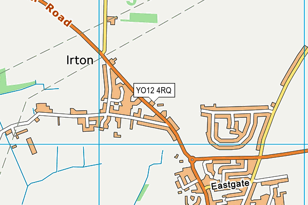 YO12 4RQ map - OS VectorMap District (Ordnance Survey)