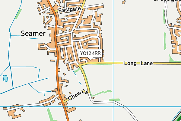 YO12 4RR map - OS VectorMap District (Ordnance Survey)