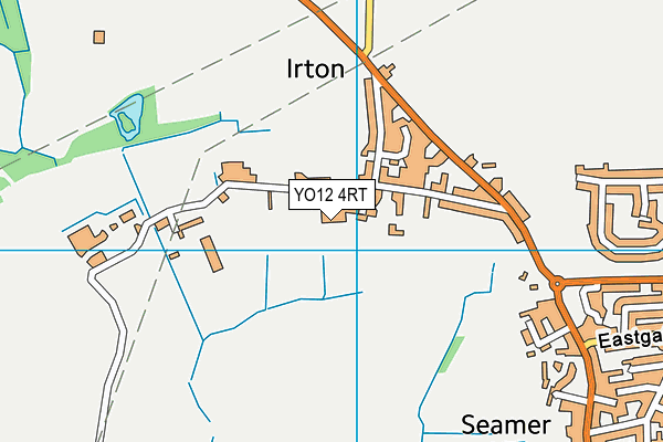 YO12 4RT map - OS VectorMap District (Ordnance Survey)