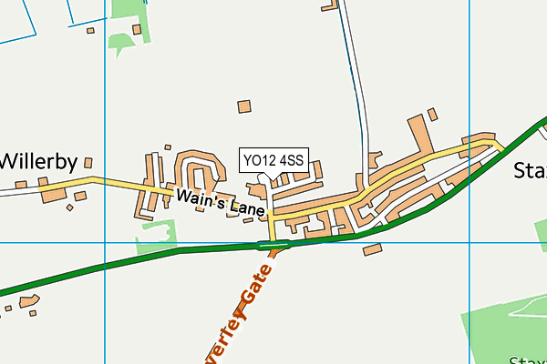 YO12 4SS map - OS VectorMap District (Ordnance Survey)